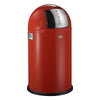 Wesco Pushboy Junior Single Compartment 22 Litre Kitchen Bin in Red: 175531-02
