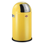 Wesco Pushboy Junior Single Compartment 22L Kitchen Bin: Lemon Yellow