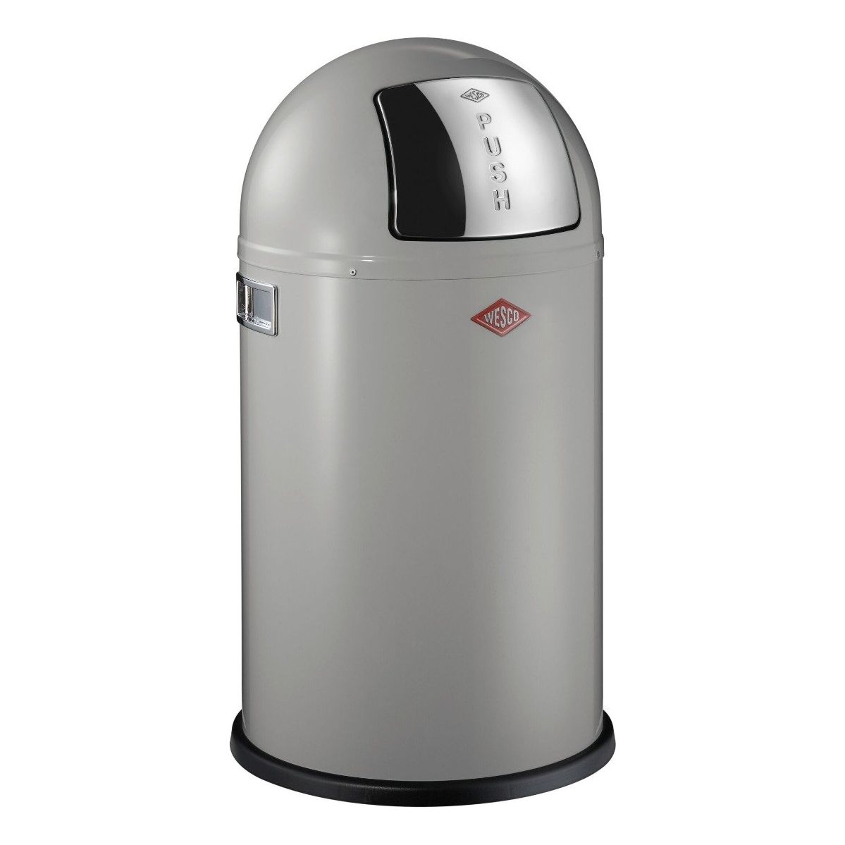 Wesco Pushboy Junior Single Compartment 22 Litre Kitchen Bin in Cool Grey: 175531-76