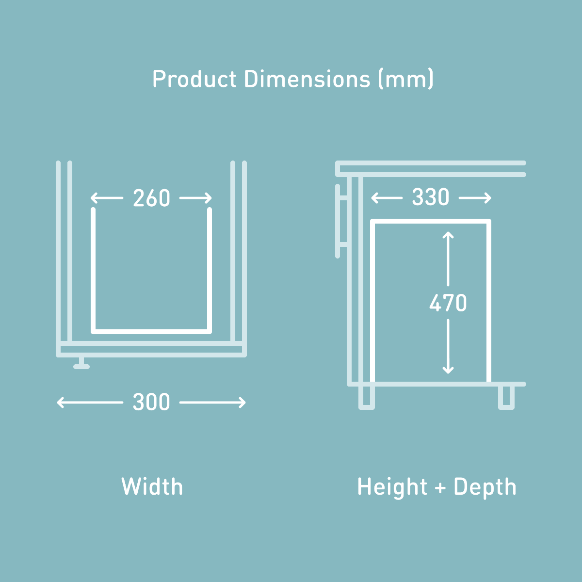 Wesco Bio Single Compartment 26L Pull-out Bin: 300mm Door