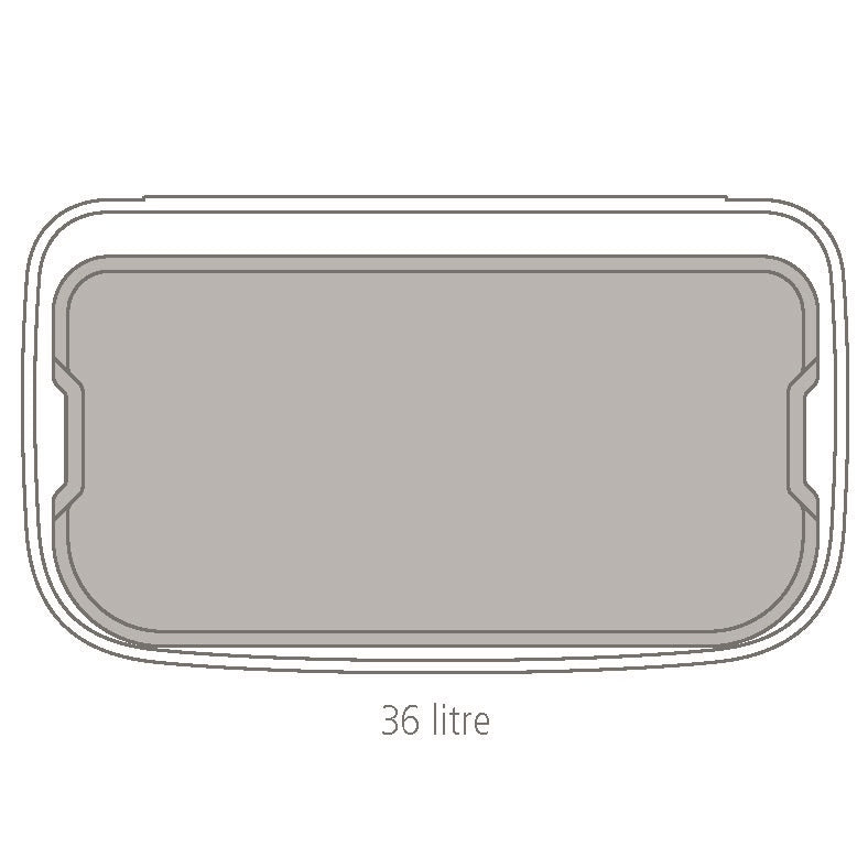 Brabantia Bo Touch Single Compartment Bin 36 Litres - Matt Steel