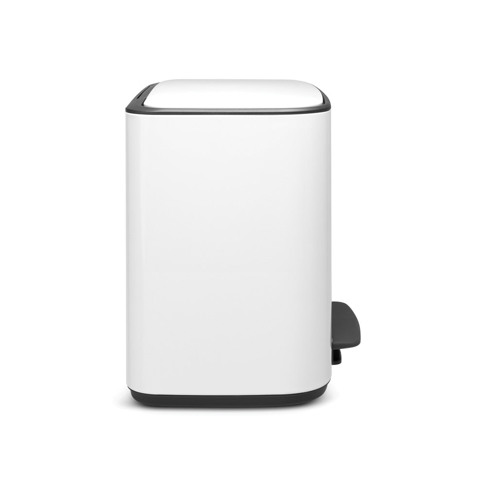 Brabantia Bo Pedal 2-Compartment 34L Kitchen Recycling Bin - White