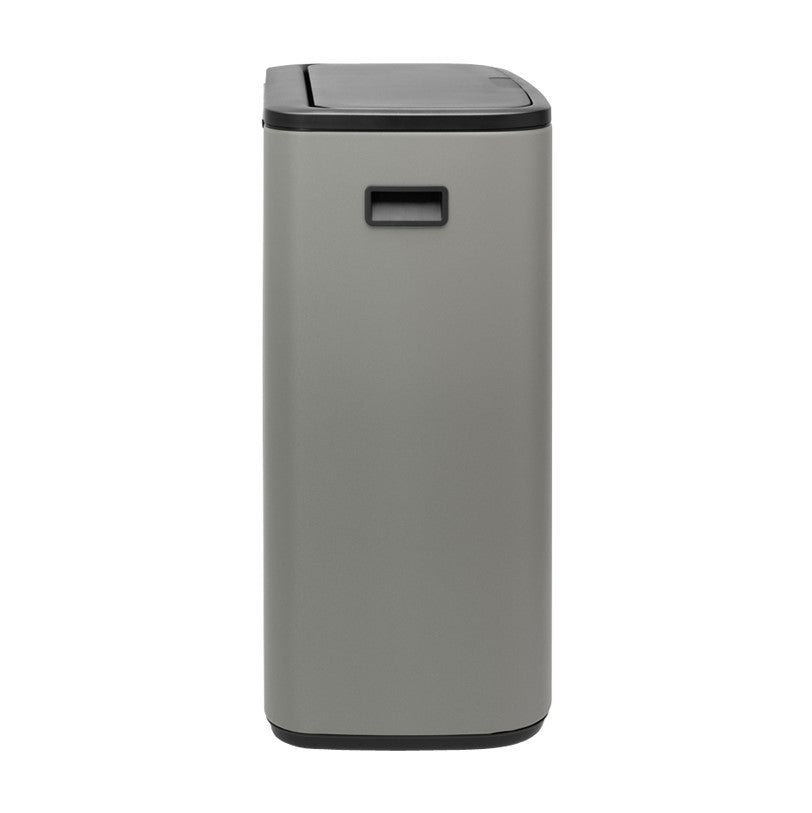 Brabantia Bo Touch 2-Compartment 60 Litre Recycling Bin - Concrete Grey