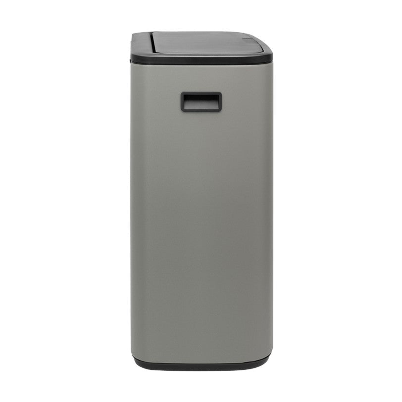 Brabantia Bo Touch 2-Compartment 60 Litre Recycling Bin - Platinum