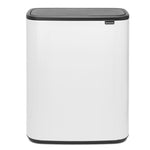 Brabantia Bo Touch 2-Compartment 60 Litre Kitchen Recycling Bin in White: 221408