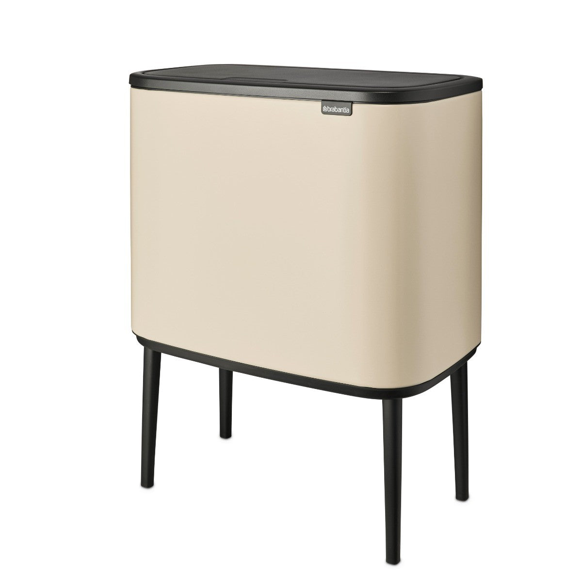Brabantia Bo Touch 2-Compartment 34L Kitchen Recycling Bin - Soft Beige
