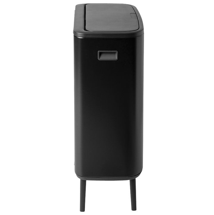 Brabantia Bo Hi Touch Single Compartment 60 Litre Kitchen Bin - Matt Black