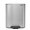 Brabantia Bo Pedal 2-Compartment 60 Litre kitchen Recycling Bin in Matt Stainless Steel: 211461