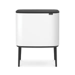 Brabantia Bo Touch 2-Compartment 34 Litre Kitchen Recycling Bin in White: 313547