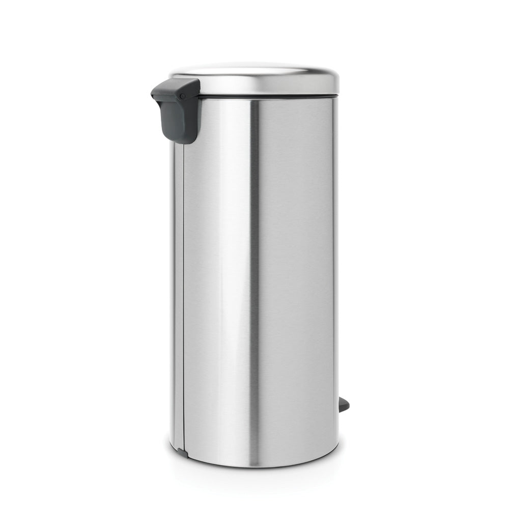 Brabantia New Icon Single Compartment 30L Kitchen Pedal Bin - Matt Fingerprint Proof Steel