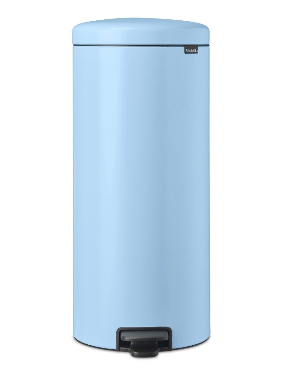 Brabantia New Icon Single Compartment 30 Litre Kitchen Pedal Bin in Dreamy Blue: 202667