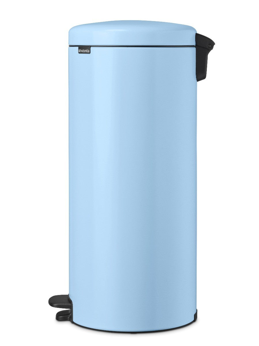 Brabantia New Icon Single Compartment 30L Kitchen Pedal Bin - Dreamy Blue