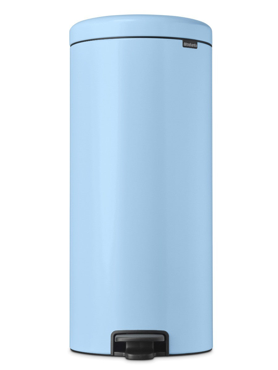 Brabantia New Icon Single Compartment 30L Kitchen Pedal Bin - Dreamy Blue