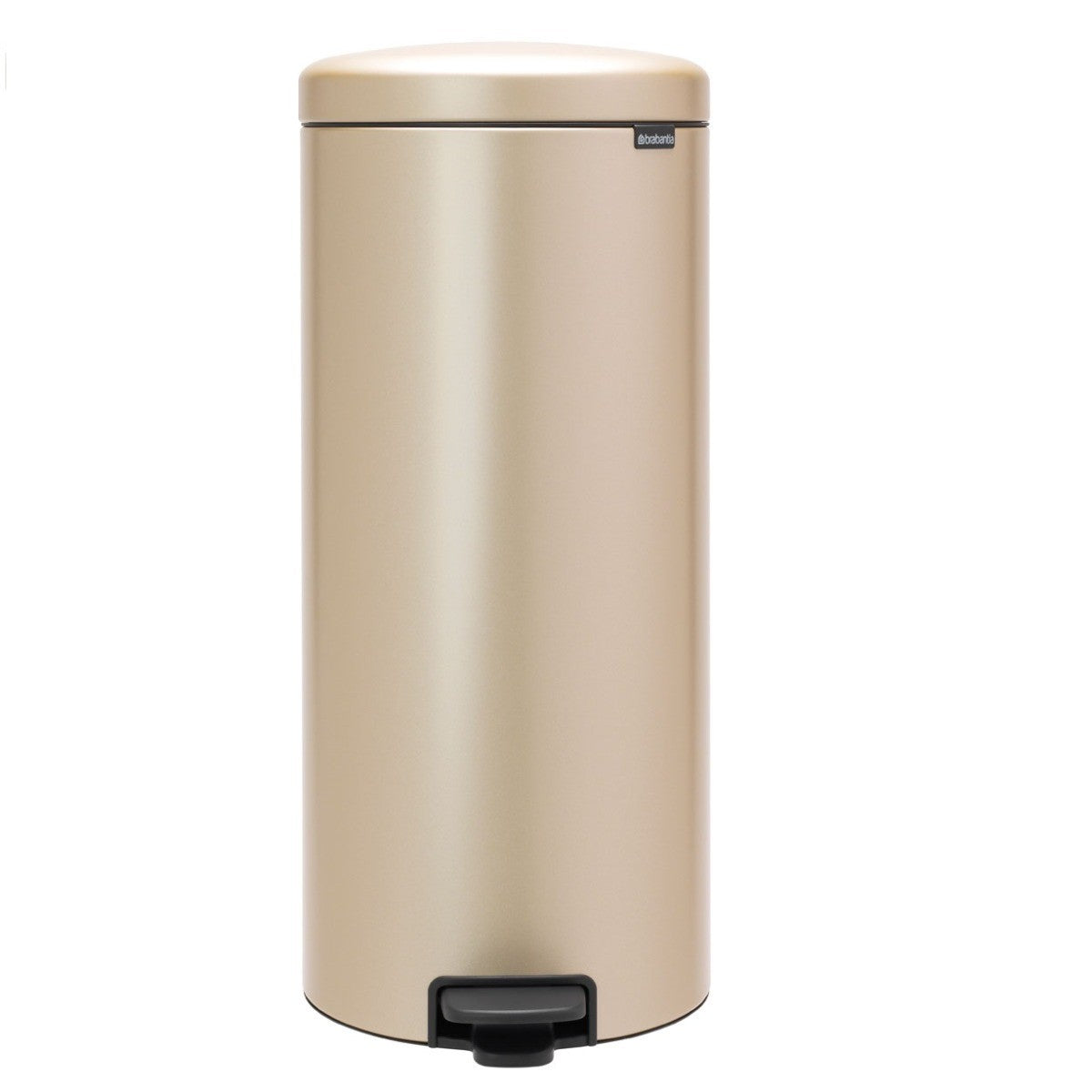 Brabantia New Icon Single Compartment 30 Litre Kitchen Pedal Bin in Metallic Gold: 304484