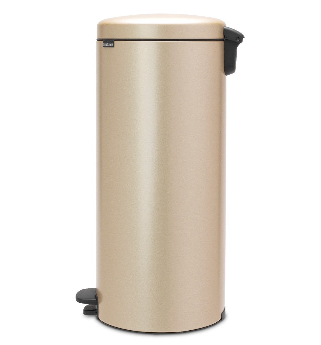 Brabantia New Icon Single Compartment 30L Kitchen Pedal Bin - Metallic Gold