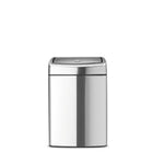 Brabantia Rectangular Single Compartment 10 Litre Touch Opening Kitchen Bin in Stainless Steel: 477225