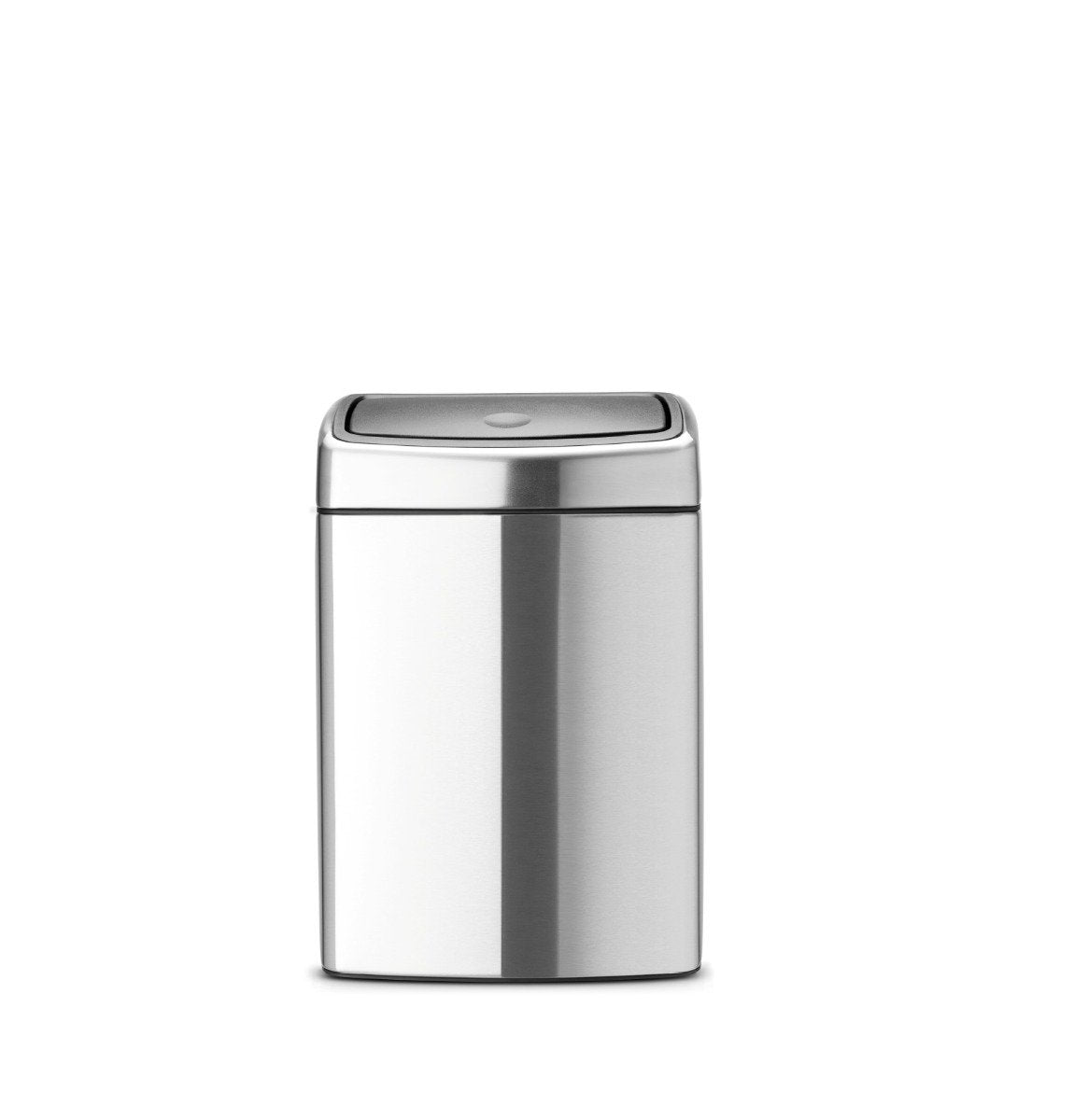 Brabantia Rectangular Single Compartment 10 Litre Touch Opening Kitchen Bin in Stainless Steel: 477225