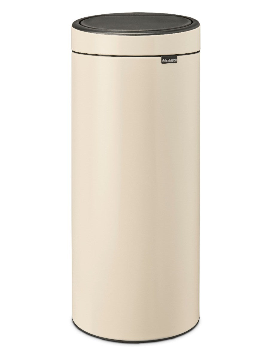 Brabantia Brabantia Single Compartment 30 Litre Round Touch Opening Kitchen Bin in Soft Beige: 149986