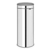 Brabantia Single Compartment 30 Litre Round Touch Opening Kitchen Bin in Stainless Steel: 115325