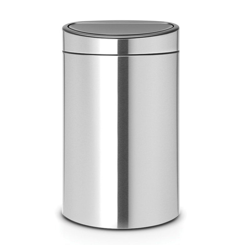 Brabantia Touch 2-Compartment 33 Litre Kitchen Recycling Bin in Matt Steel: 112867