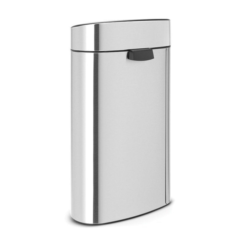 Brabantia Touch 2-Compartment 33L Kitchen Recycling Bin - Matt Steel