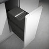 Gollinucci Linea 580 single compartment 40 Litre in-cupboard kitchen bin in dark grey for 300mm wide cabinet 580/GL/PL/30-GY