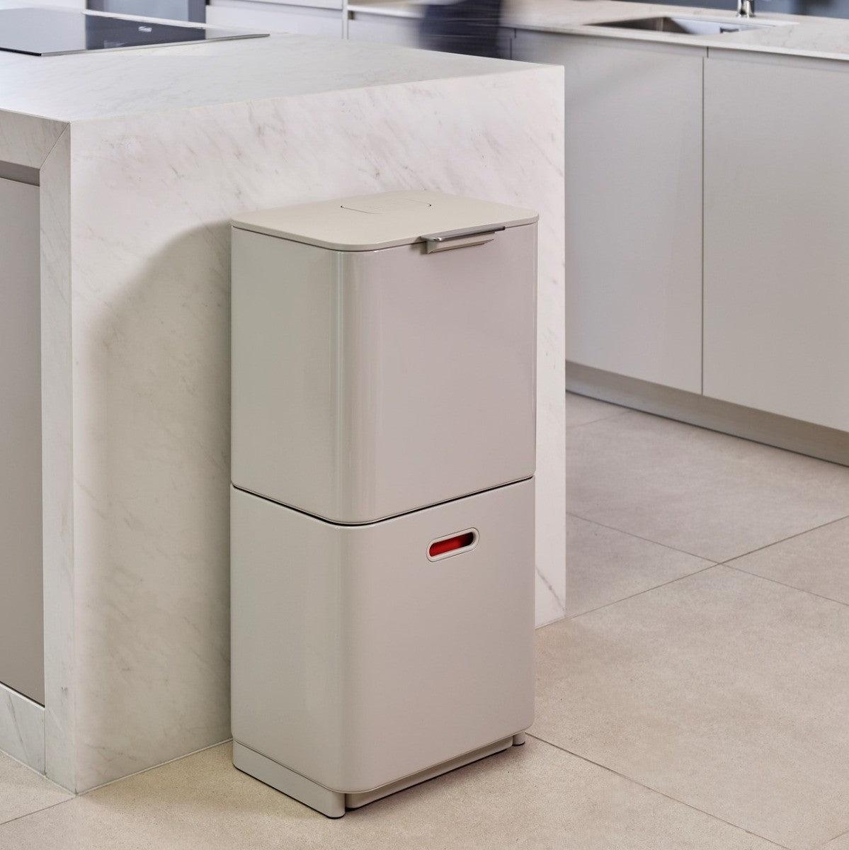 Joseph Joseph Totem Max Recycling Bin 60L Stone Binopolis