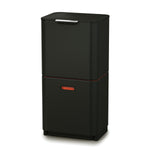 Joseph Joseph 3-Compartment Totem Max 60 Litre Kitchen Recycling Bin in carbon black 30106