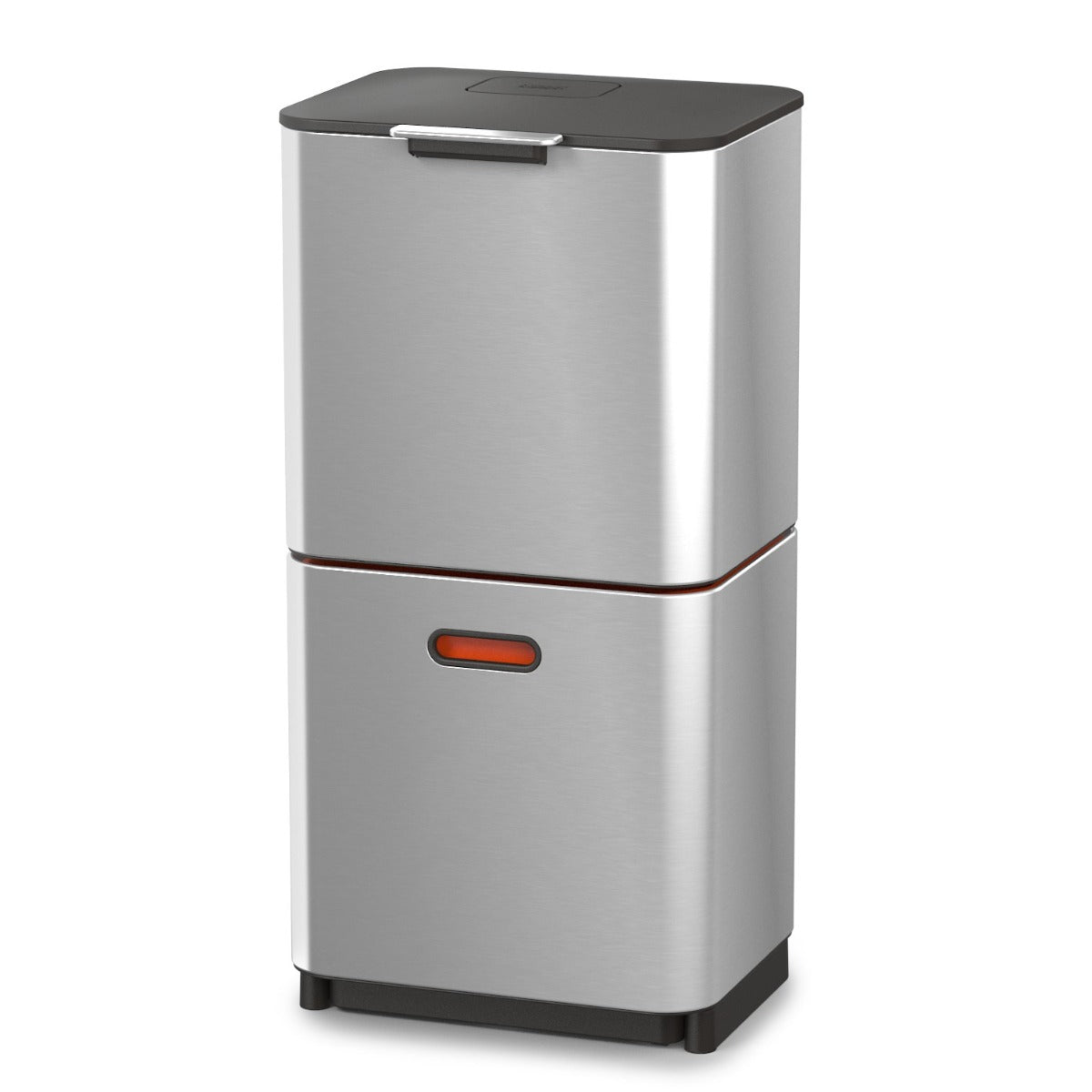 Joseph Joseph 3-Compartment Totem Max 60 Litre Kitchen Recycling Bin in Stainless Steel 30060