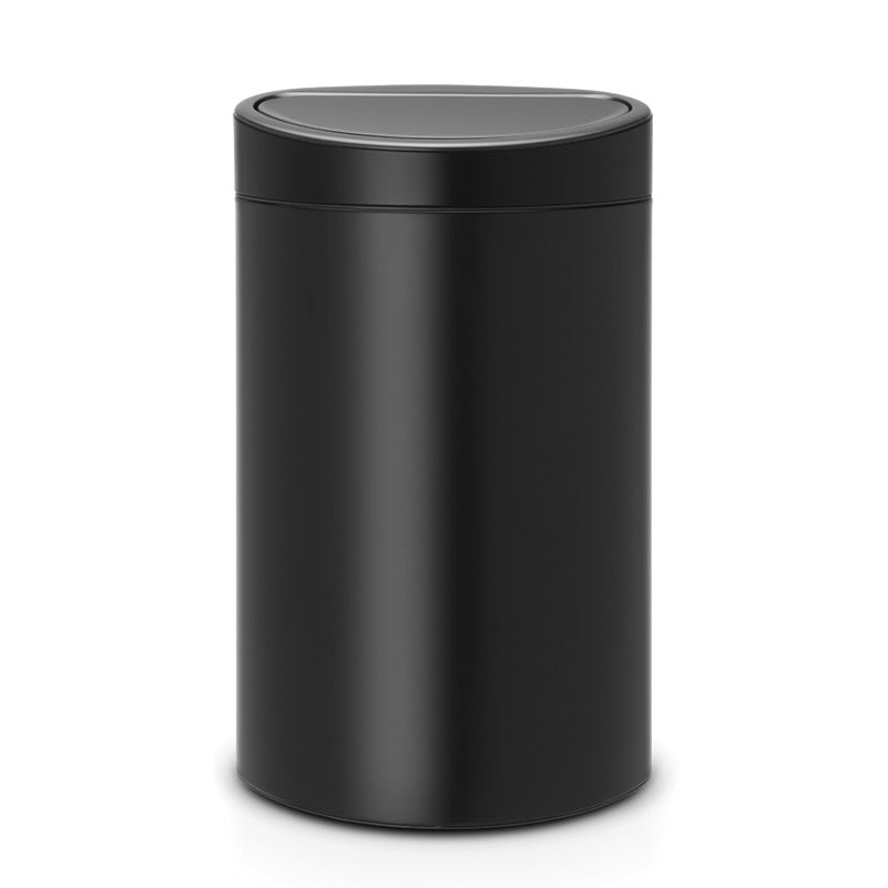 Brabantia Touch Single Compartment 40 Litre Kitchen Bin in Matt Black: 114946