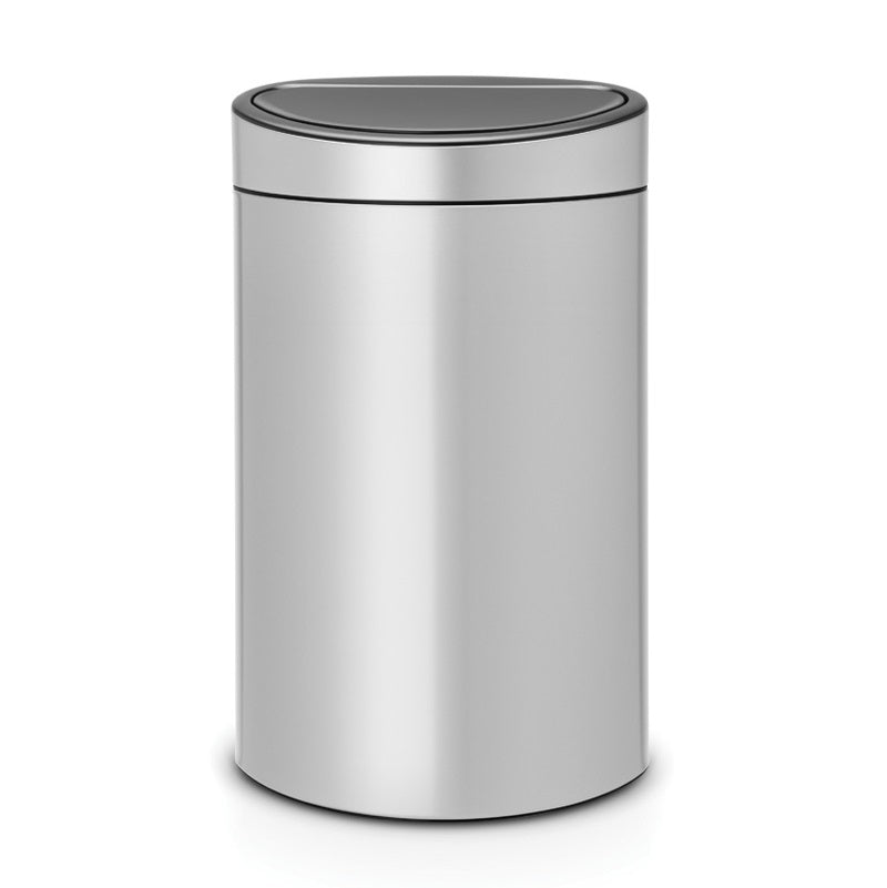Brabantia Touch Single Compartment 40 Litre Kitchen Bin in Metallic Grey: 114922