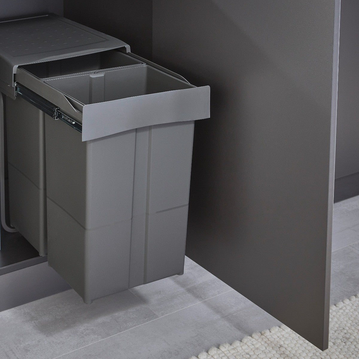 Wesco Big Bio Double 58L 2-Compartment Recycler: 400mm Door