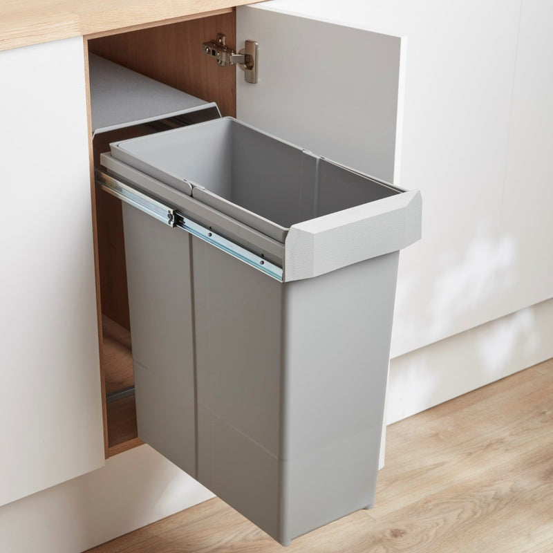 Hidden Pullout Kitchen Bins for 300mm Hinged Cupboard Doors Binopolis
