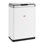 Wesco i-Master Sensor 2-Compartment 40 Litre Recycling Bin in Matt White: 382411-74