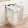 Wesco Laundry Boy Single Compartment 40L Laundry Bin for 300mm wide hinged door cabinet in white LAB1294WLD-10